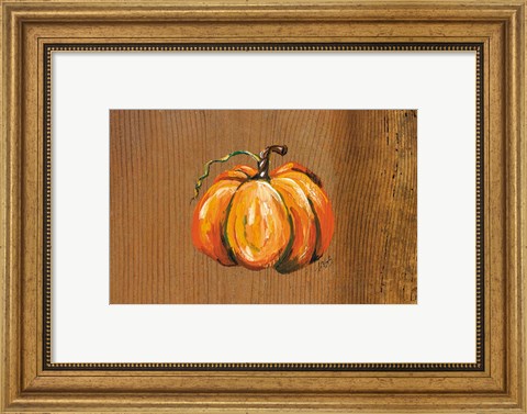 Framed Orange Pumpkin Print