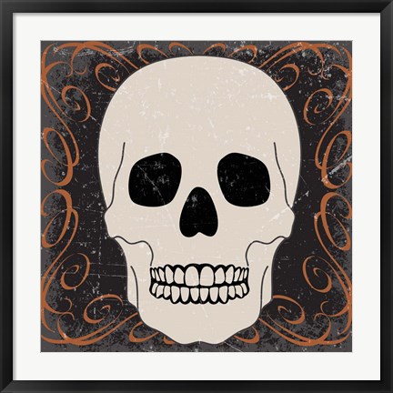 Framed Skull Print