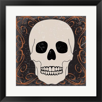 Framed Skull Print