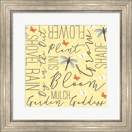 Framed Garden Goddess Word Print