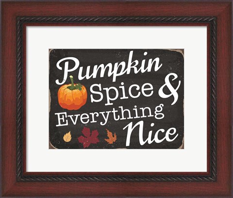 Framed Pumpkin Spice Print