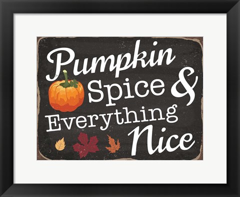 Framed Pumpkin Spice Print