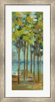 Framed Spring Trees Panel I Print