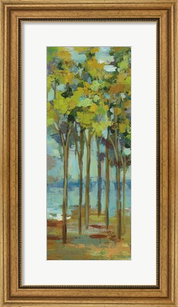 Framed Spring Trees Panel I Print