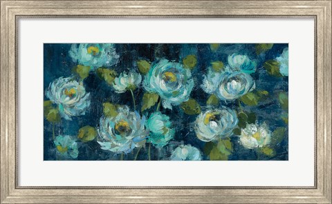 Framed Indigo Mums Print