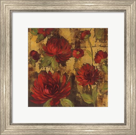 Framed Majestic Dahlias I Print