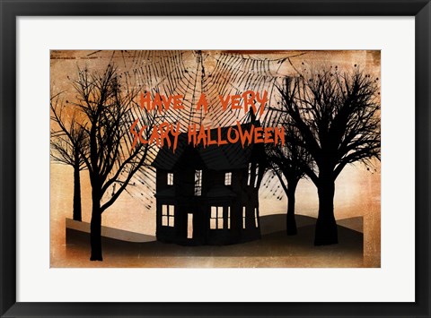 Framed Very Scary Halloween Print