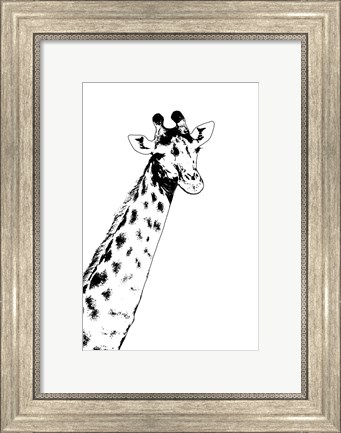 Framed Giraffe Print