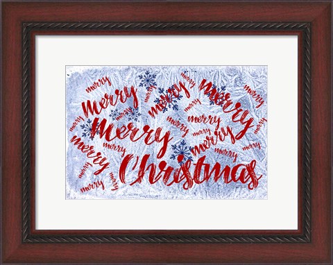 Framed Merry Merry Christmas Print