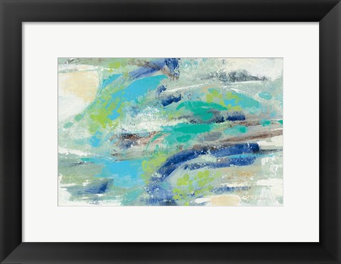 Framed River Whirlpool v2 Print