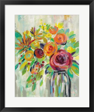 Framed Flower Still Life II Print