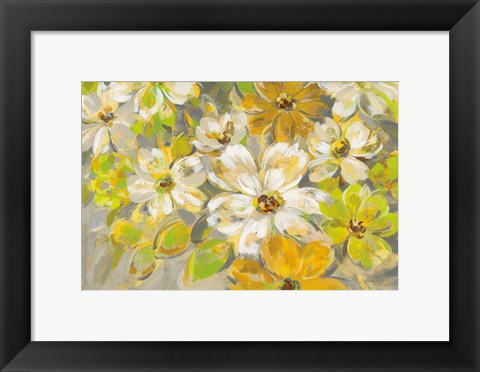 Framed Scattered Spring Petals Print