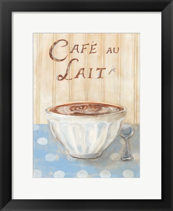 Framed Cafe au Lait Print