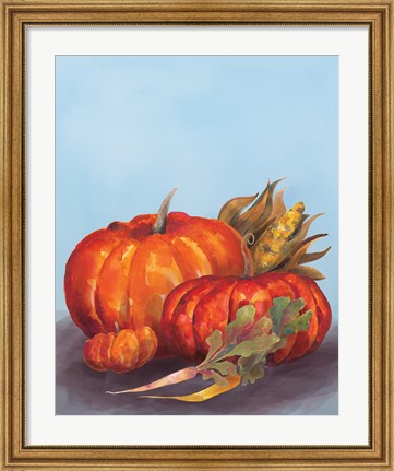 Framed Watercolor Harvest IV Print