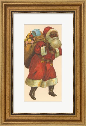 Framed African American Santa III Print