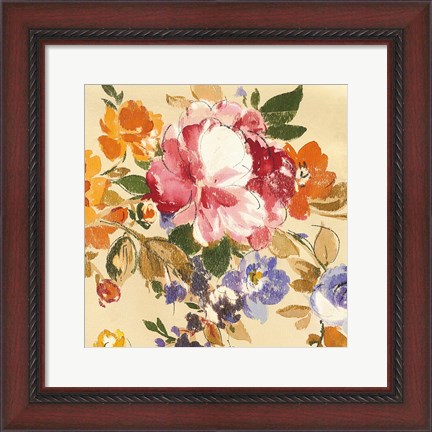 Framed Summer Garden III Print