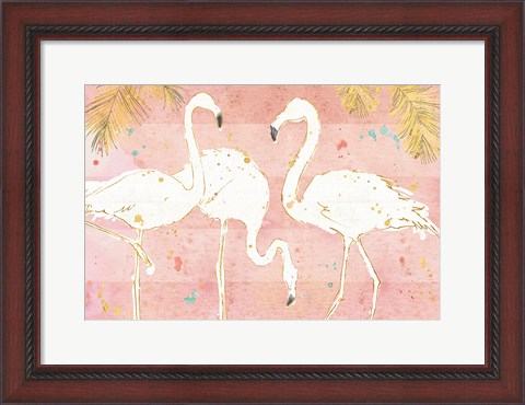 Framed Flamingo Fever IV Print