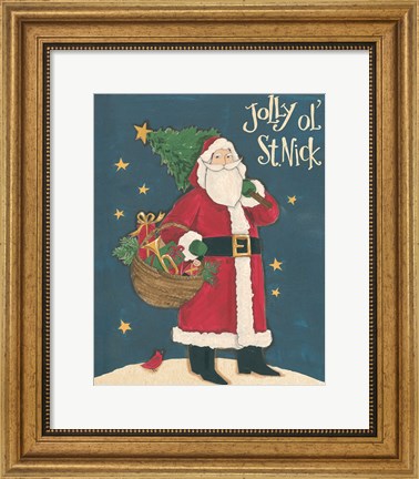 Framed Vintage St.Nick III Print