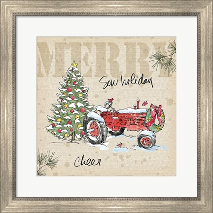 Framed Country Christmas III Print