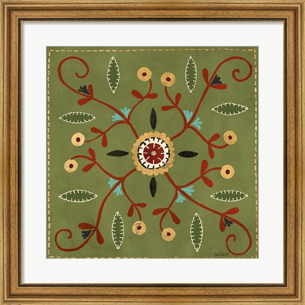 Framed Festive Tiles IV Print