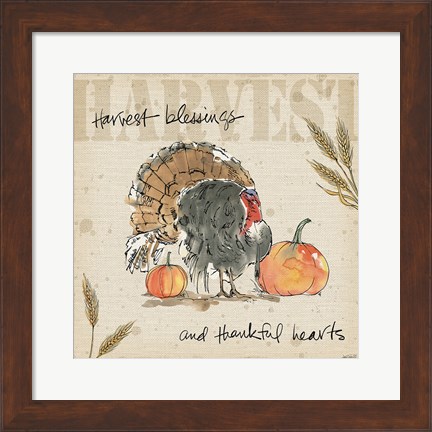 Framed Be Thankful II Print