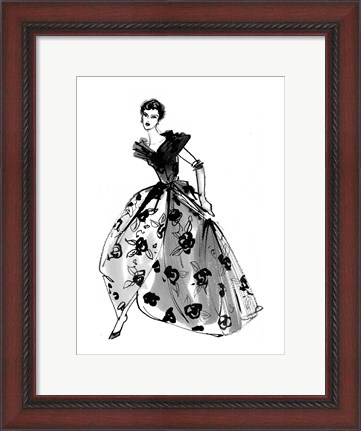 Framed Fifties Fashion II Print