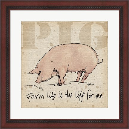 Framed Farm Life II Print