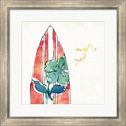 Framed Surfs Up IX Print