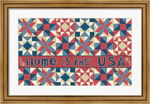 Framed American Country IX Print