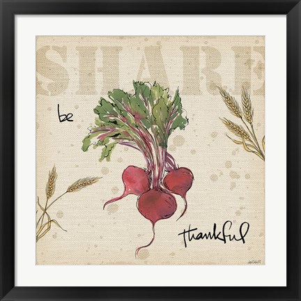 Framed Farmers Feast Harvest IV Print