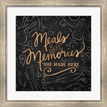 Framed Gather Here II (Meal Memories) Print