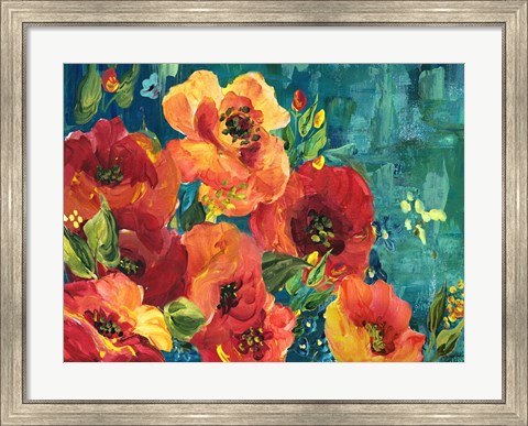 Framed Rainbow Garden Landscape Print