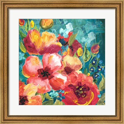 Framed Rainbow Garden Print