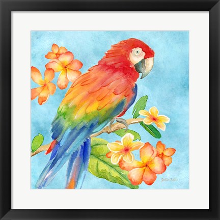 Framed Tropical Paradise Brights I Print