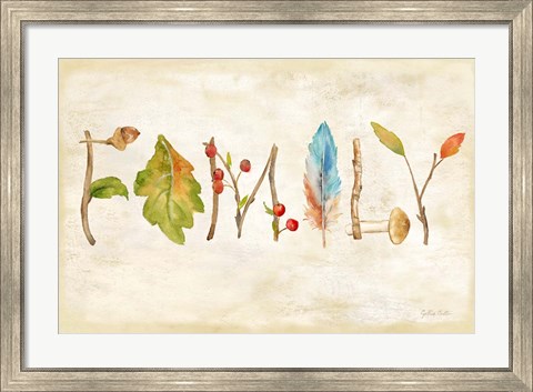 Framed Nature Walk Family Sign Print