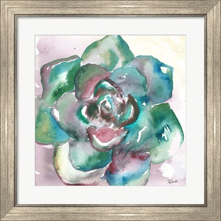 Framed Succulent Watercolor IV Print