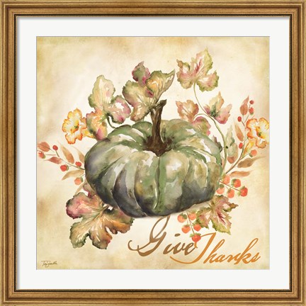 Framed Watercolor Harvest I Print