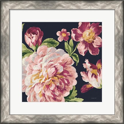 Framed Mixed Floral IV Crop I Pastel Print