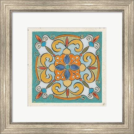 Framed Mediterranean Flair VII Print