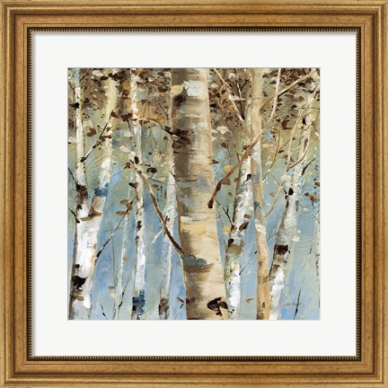 Framed White Forest III Print