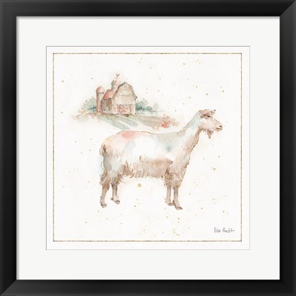 Framed Farm Friends VII Print