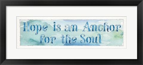 Framed Sea Life Sentiment II Print