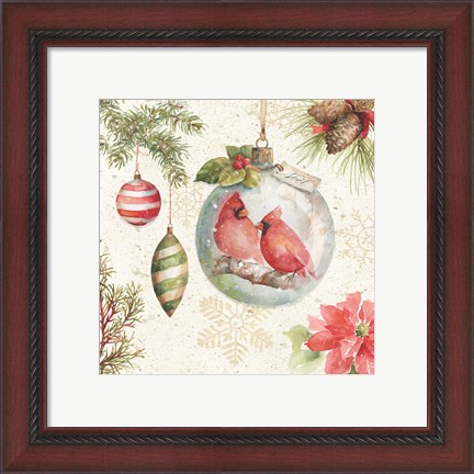 Framed Woodland Holiday V Print