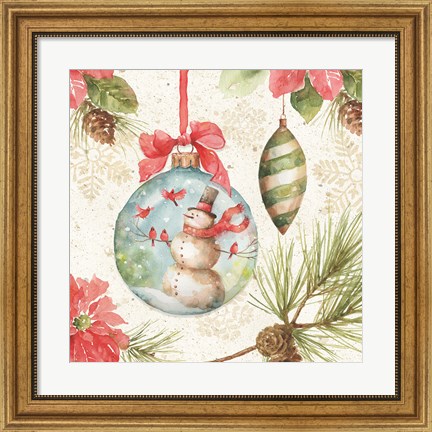 Framed Woodland Holiday IV Print