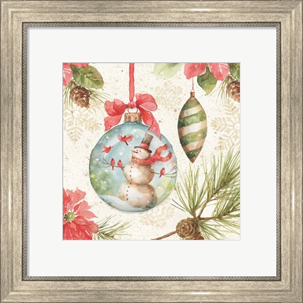 Framed Woodland Holiday IV Print