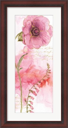 Framed Rainbow Seeds Absract Floral II Print