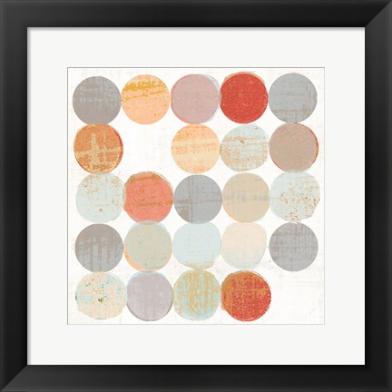 Framed Dots II Square II Print