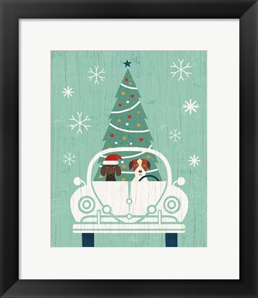 Framed Holiday on Wheels XIII Print