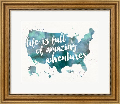 Framed Adventures I Print