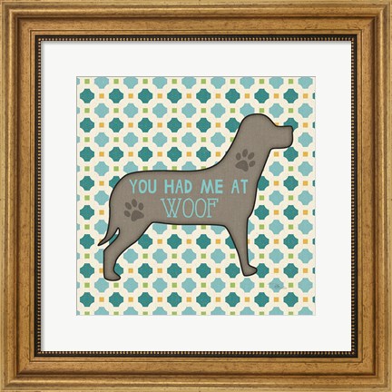 Framed Doggy Sayin III Print